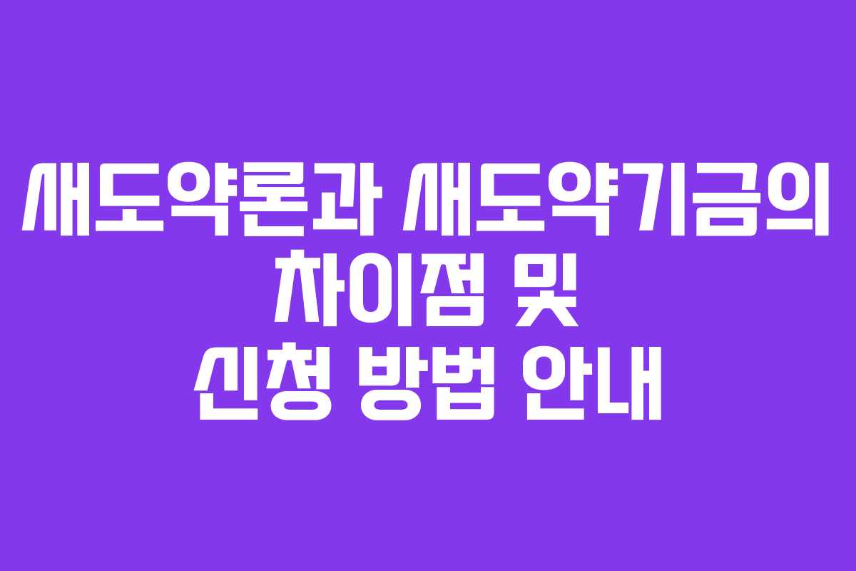 새도약론과-새도약기금의-차이점-및-신청-방법-안내