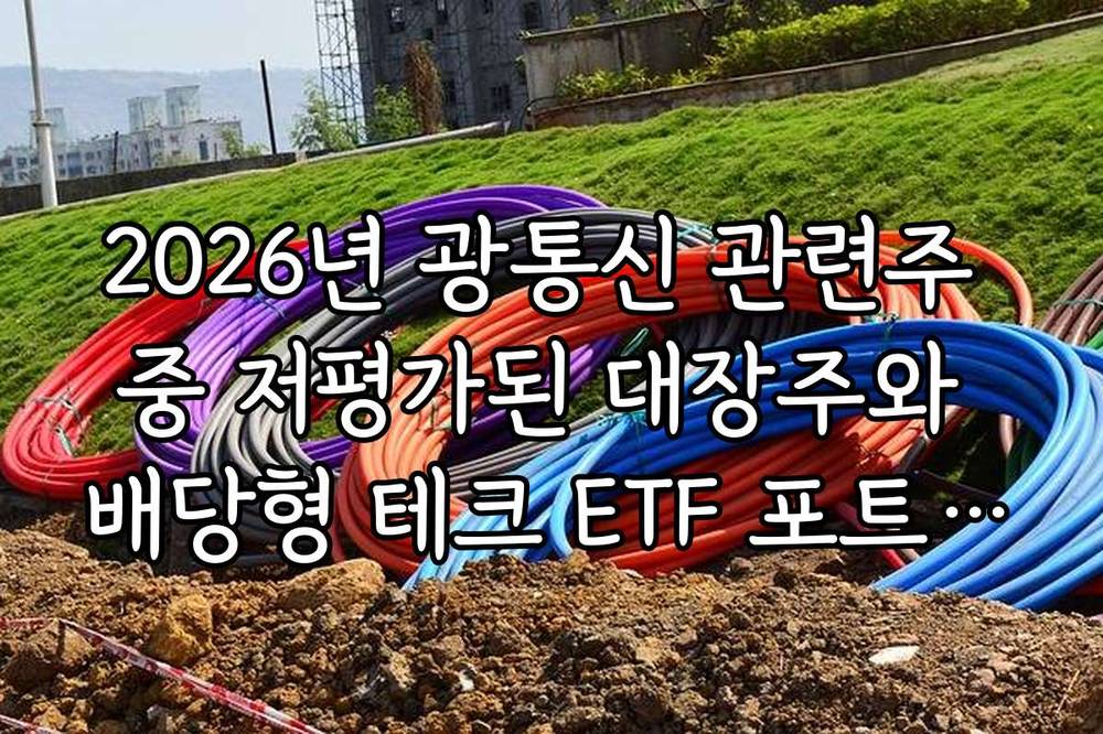 2026년 광통신 관련주 중 저평가된 대장주와 배당형 테크 ETF 포트폴리오 구성법