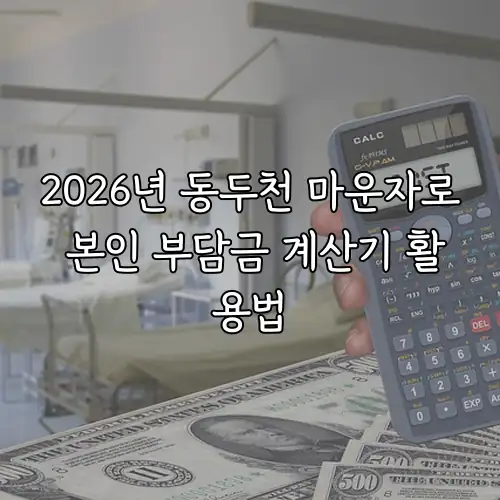 2026년 동두천 마운자로 본인 부담금 계산기 활용법