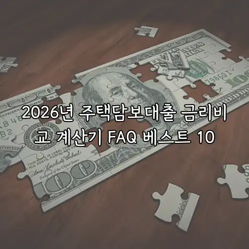 2026년 주택담보대출 금리비교 계산기 FAQ 베스트 10