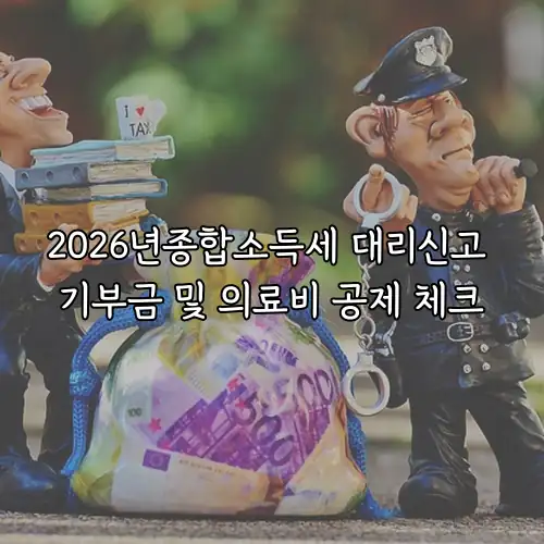 2026년종합소득세 대리신고 기부금 및 의료비 공제 체크