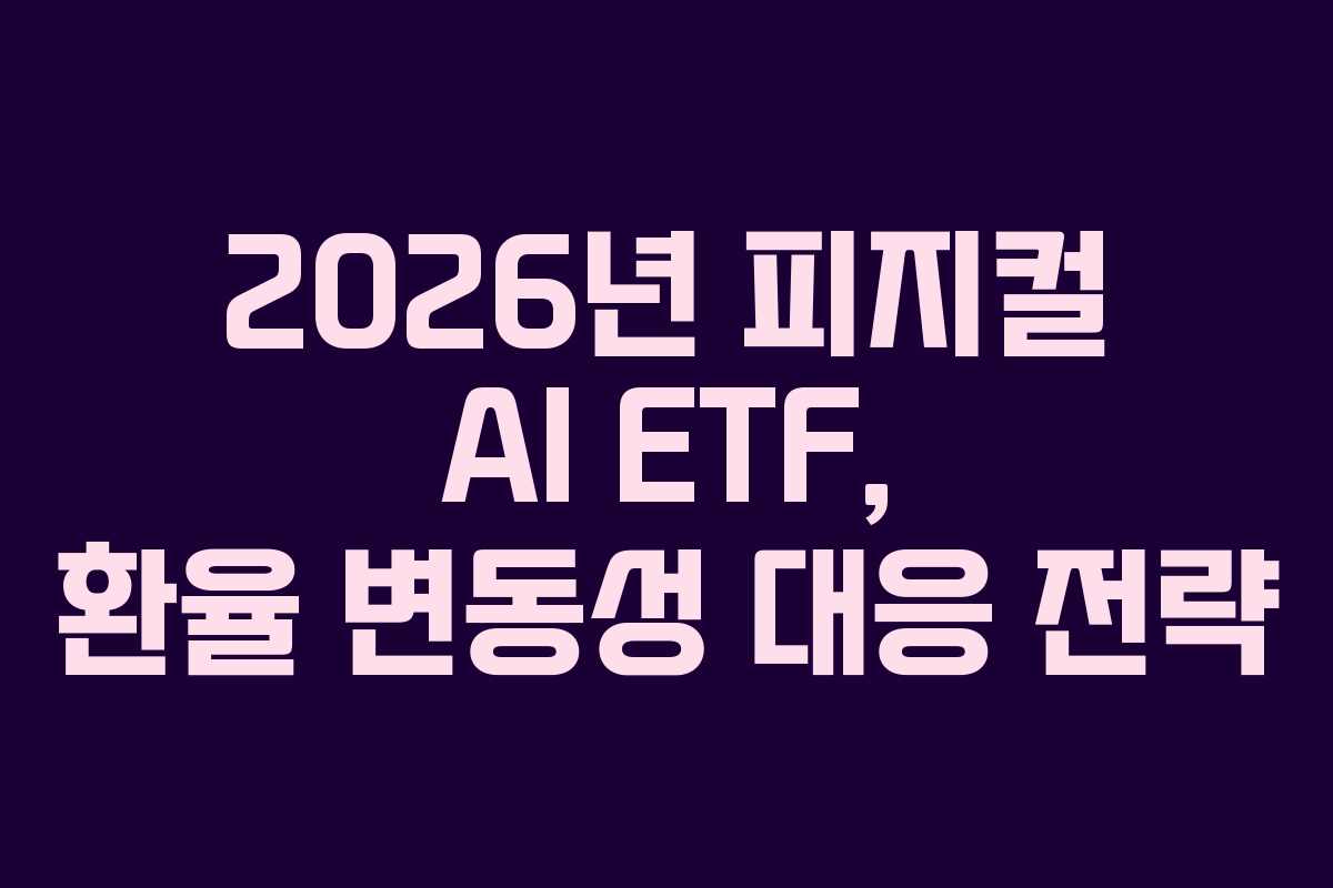 2026년-피지컬-AI-ETF,-환율-변동성-대응-전략