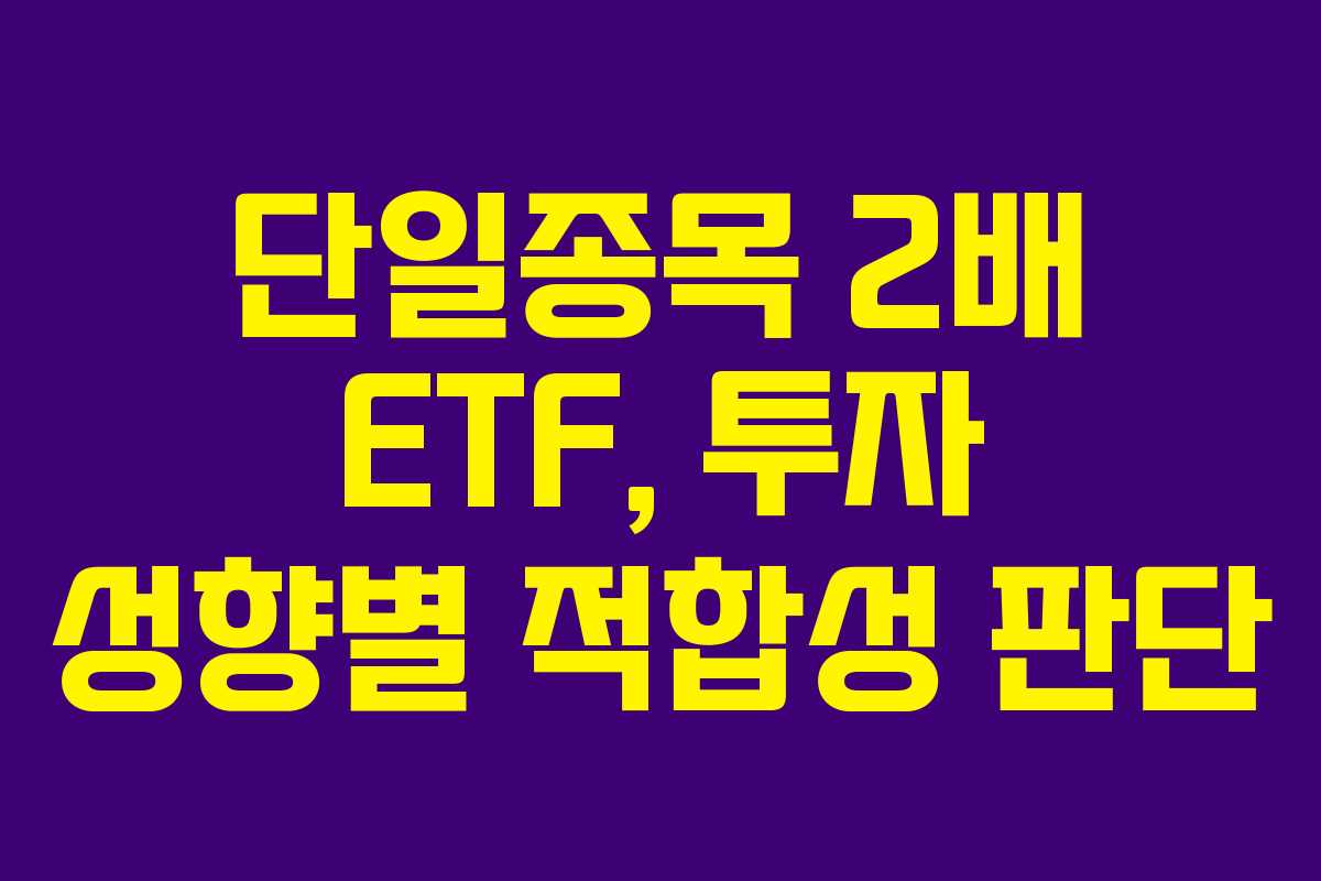 단일종목-2배-ETF,-투자-성향별-적합성-판단