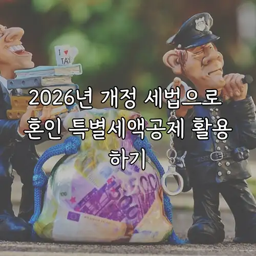2026년 개정 세법으로 혼인 특별세액공제 활용하기