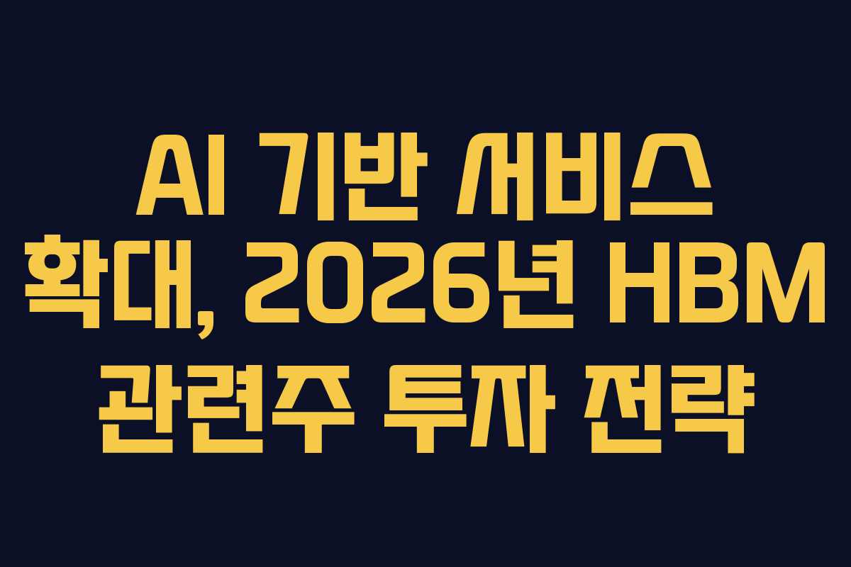 AI-기반-서비스-확대,-2026년-HBM-관련주-투자-전략